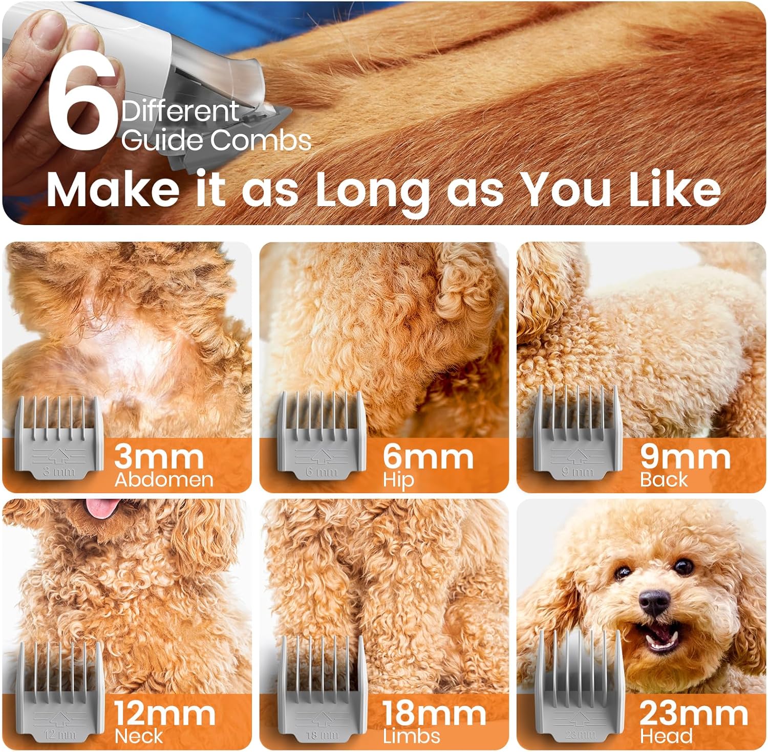 Cordless Grooming Vacuum Kit for Short Hair - Image 4